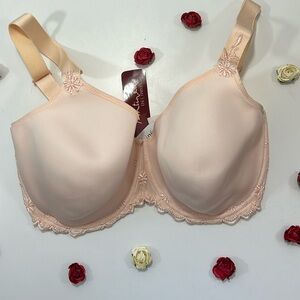 CCO Lise Charmel Peach Full Figure T-Shirt Underwire Bra 36G NWT